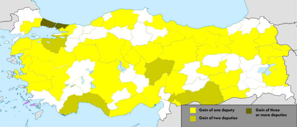 turcja mapa AKP