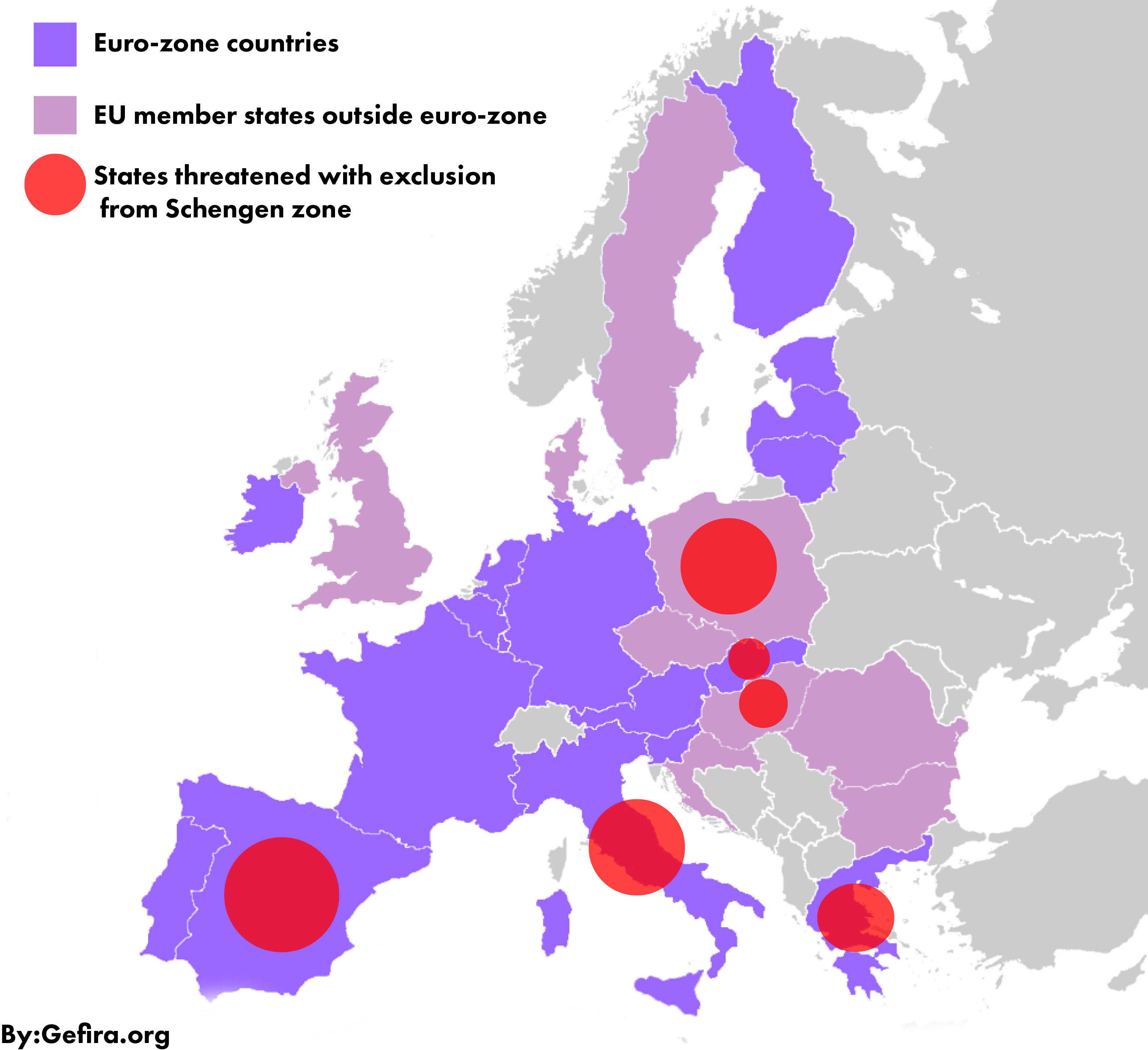 visa countries map schengen Europe as Schengen to pressure tool Disunited exert uses a