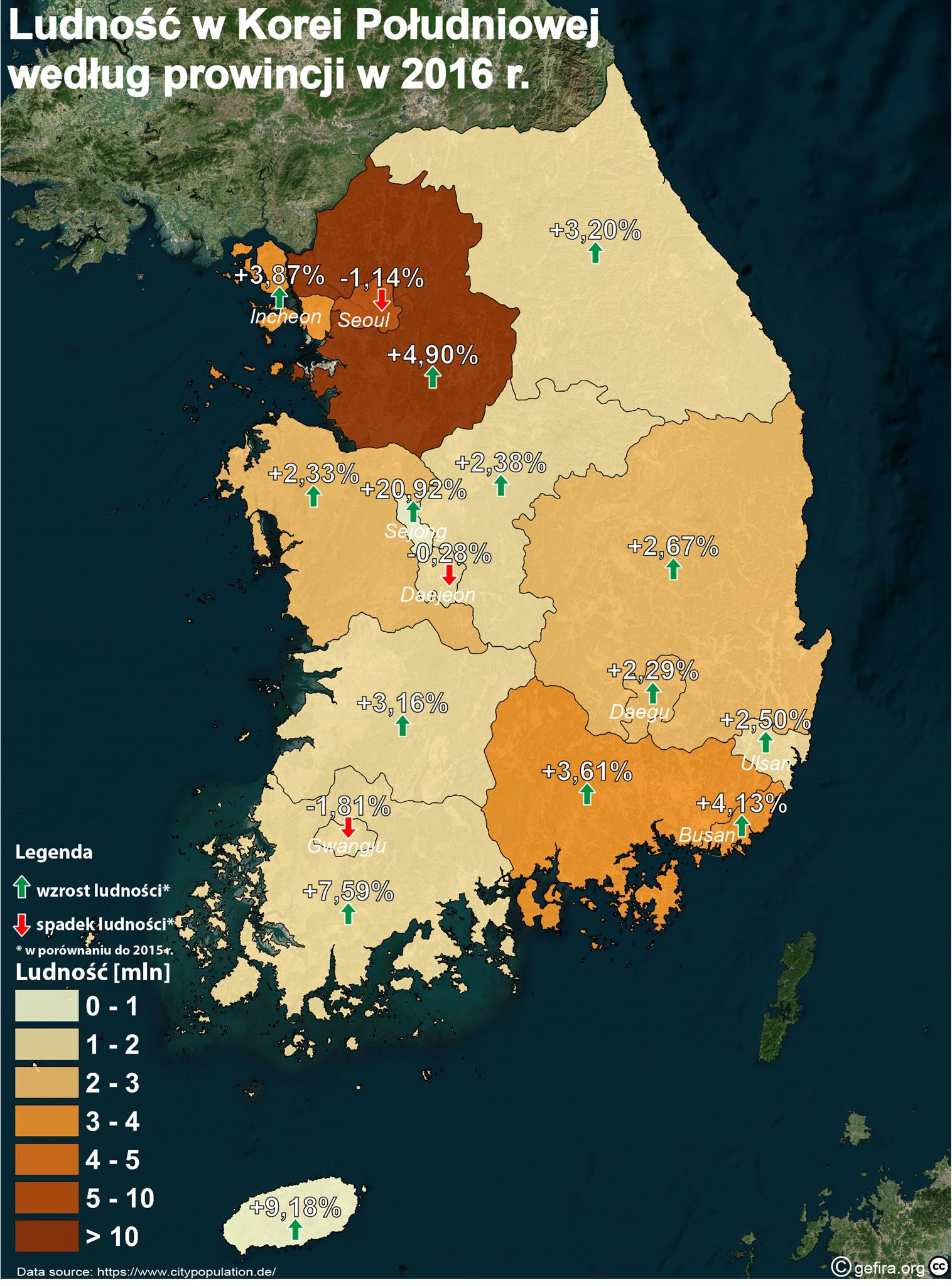 Население северной кореи на 2023 численность населения. Плотность населения Южной Кореи. Республика Корея плотность населения. Карта плотности населения Южной Кореи. Население Южной Кореи плотность населения.